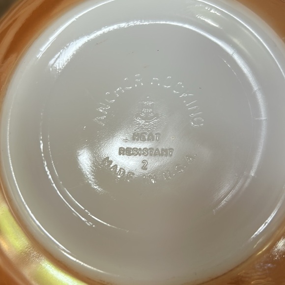 Anchor Hocking Fire King Peach Luster Vintage Bowl - Picture 4 of 6